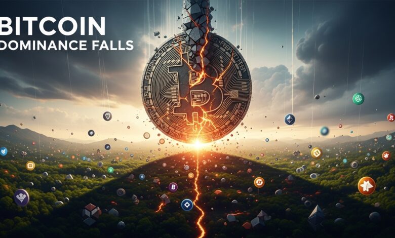 Bitcoin Dominance Falls
