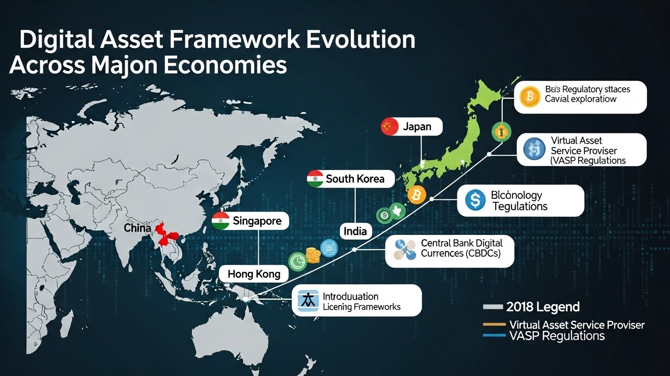 Digital Asset Framework Evolution Across Major Asian Economies