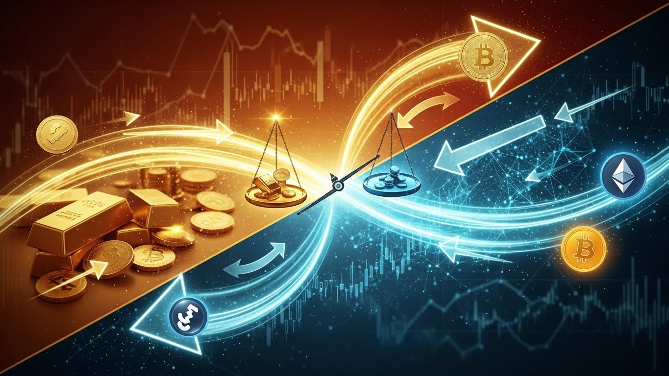 Institutional Investment Flows Between Gold and Crypto Assets