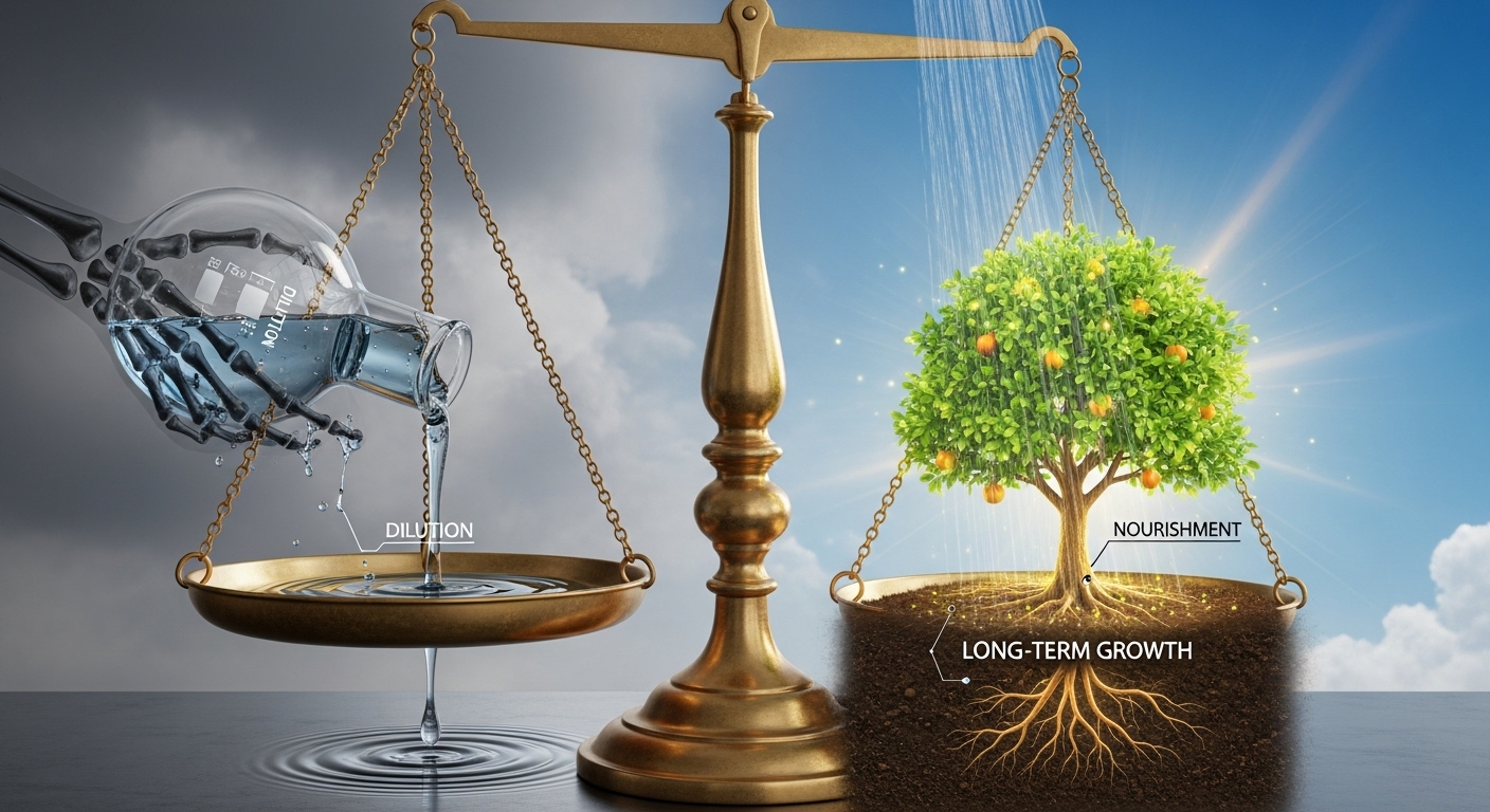 Balancing Dilution and Long-Term Growth