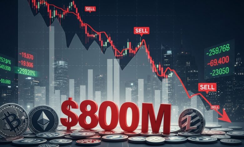 Crypto Market Dips as $800M