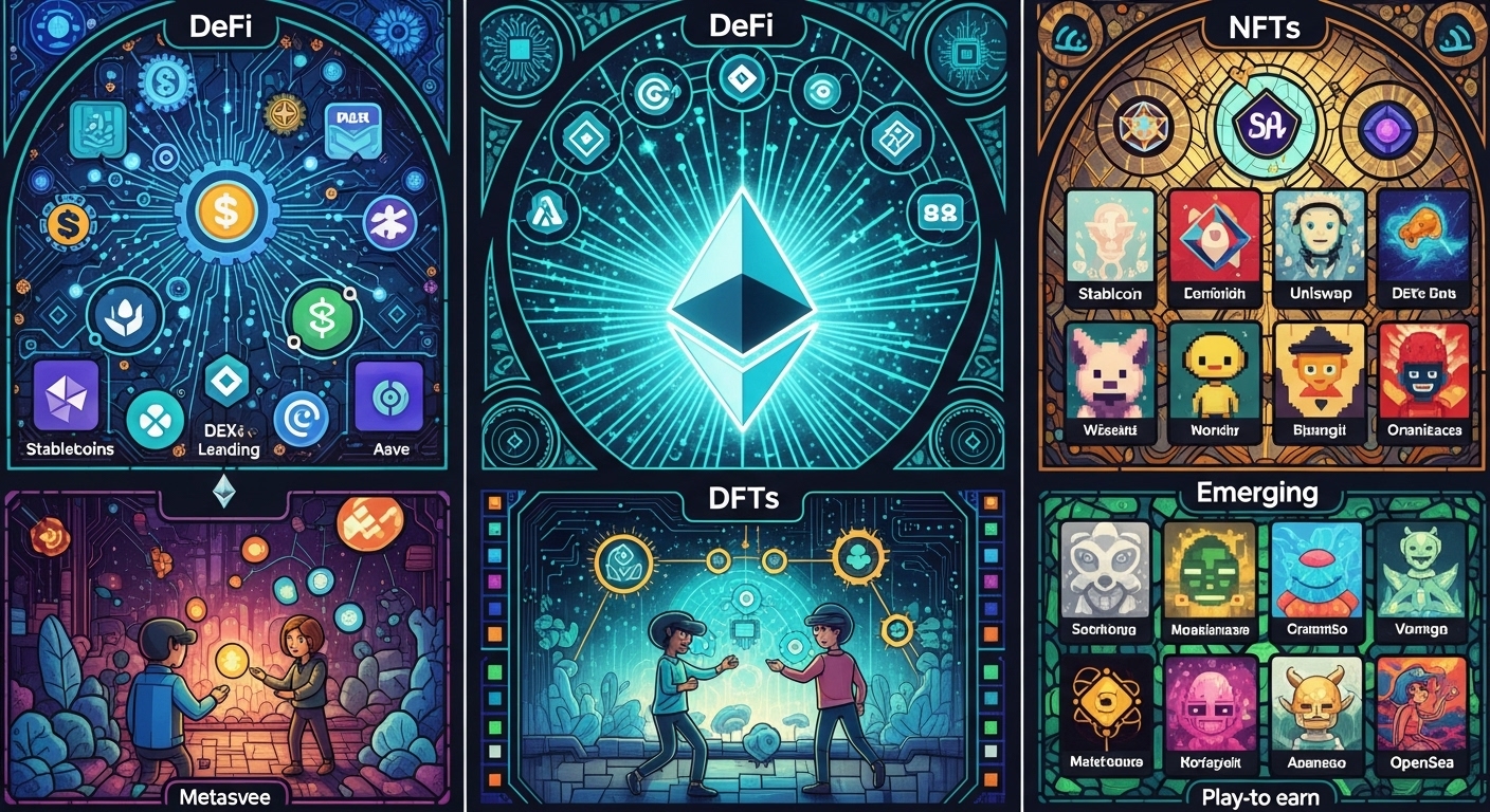 DeFi, NFTs, and emerging sectors