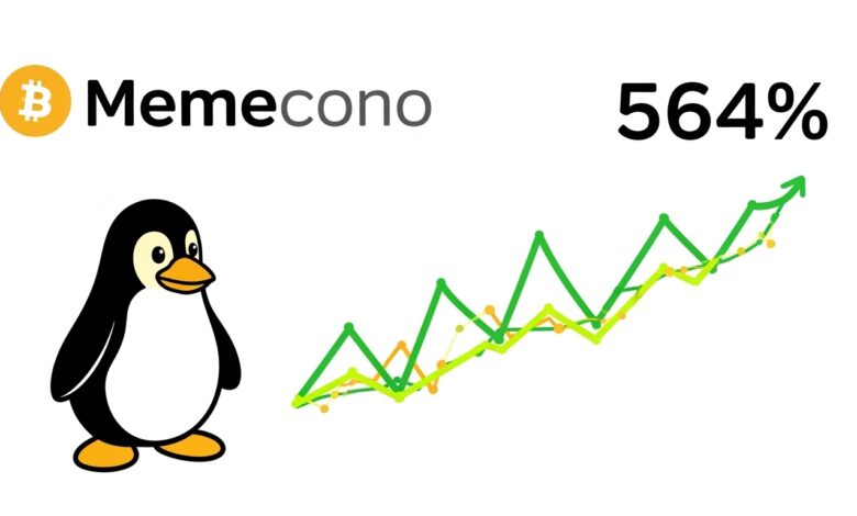 PENGUIN Memecoin Jumps 564%