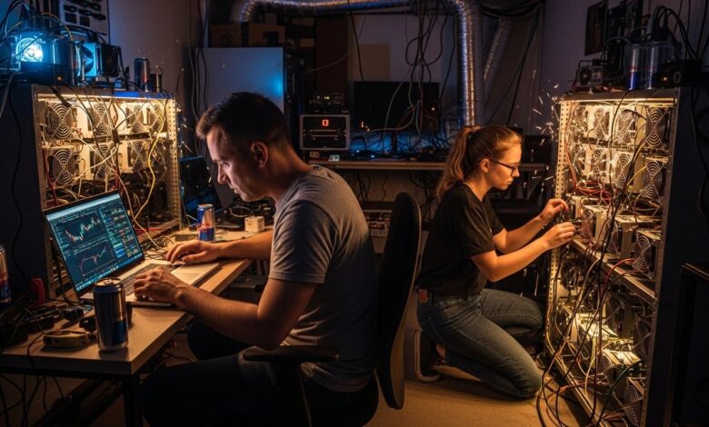 Two solo bitcoin miners