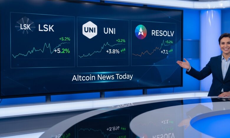 Altcoin News Today LSK, UNI, RESOLV