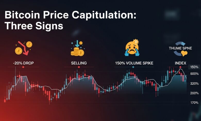 Bitcoin Price Capitulation Three Signs