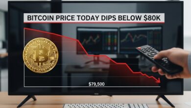 Bitcoin Price Today Dips Below $80k