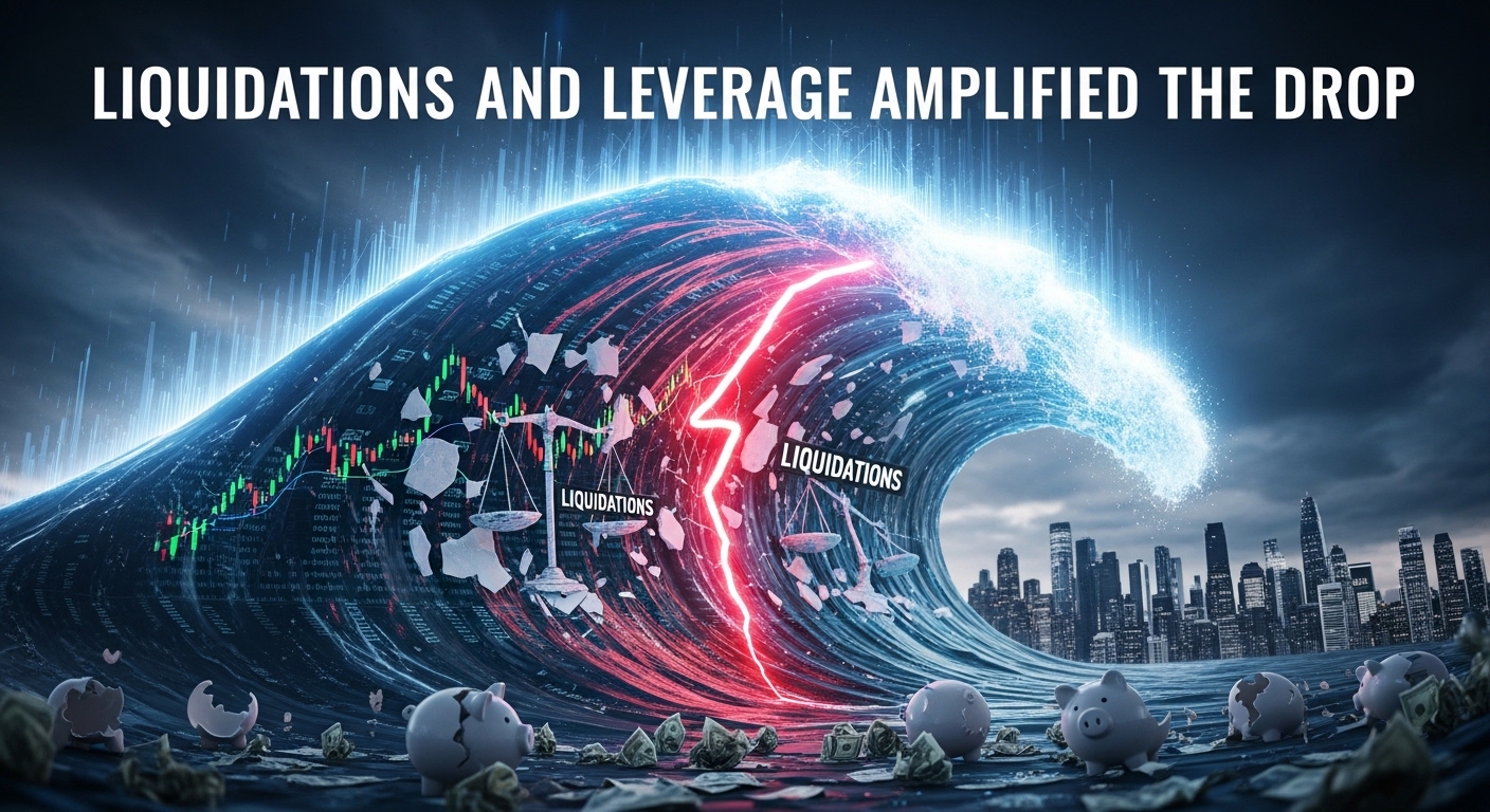 Liquidations and Leverage Amplified the Drop