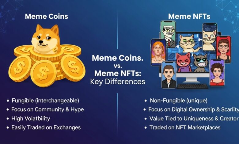 Meme Coins vs Meme NFTs Key Differences