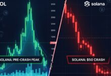 Solana Split Screen as $50 Crash