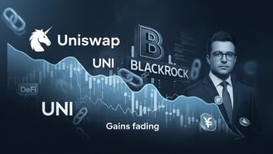 UNI Gains Fade Despite BlackRock’s DeFi