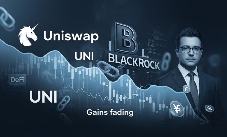 UNI Gains Fade Despite BlackRock’s DeFi