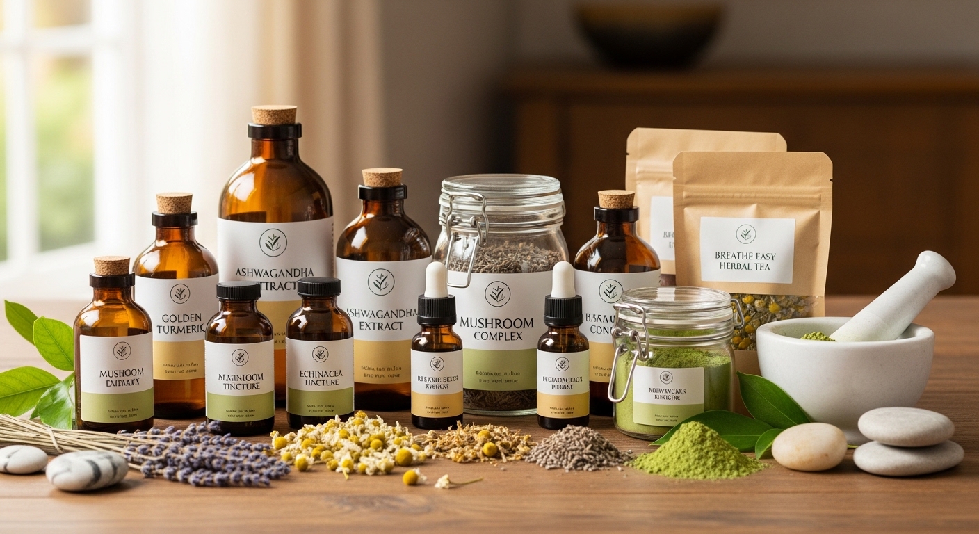 natural health supplements and herbal wellness products