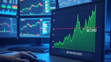 Bitcoin Recovers Above $67K