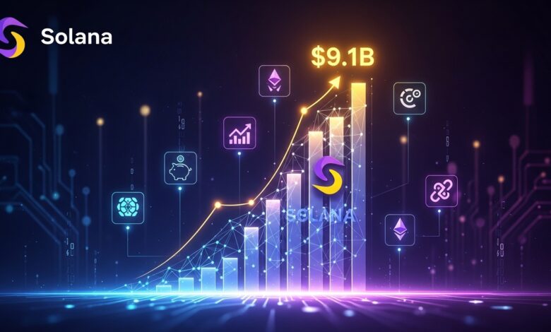 Solana DeFi Dominance Grows With $9.1B