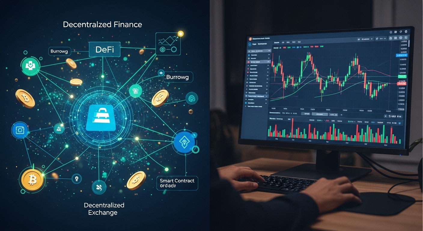 decentralized finance and crypto trading platforms